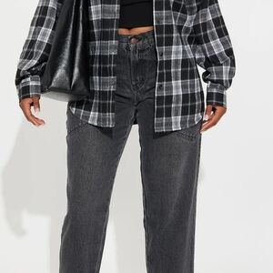 Maybe So Roll Cuff Taper Leg Jeans - Grey Colored Womens Size 9 NWT!